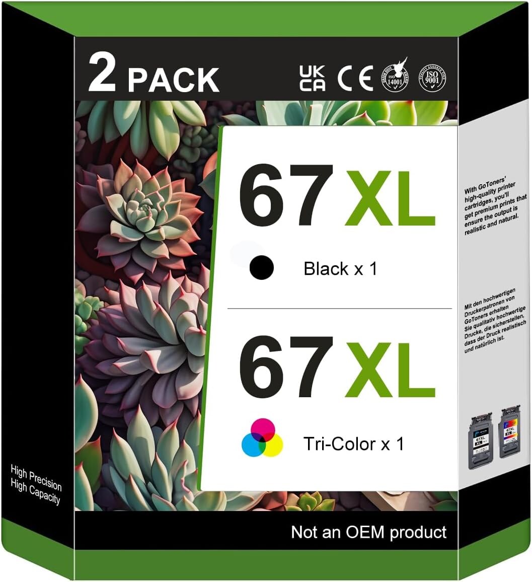 HP HP 67XL Black & Tri-Color Ink Cartridge Combo — view 1