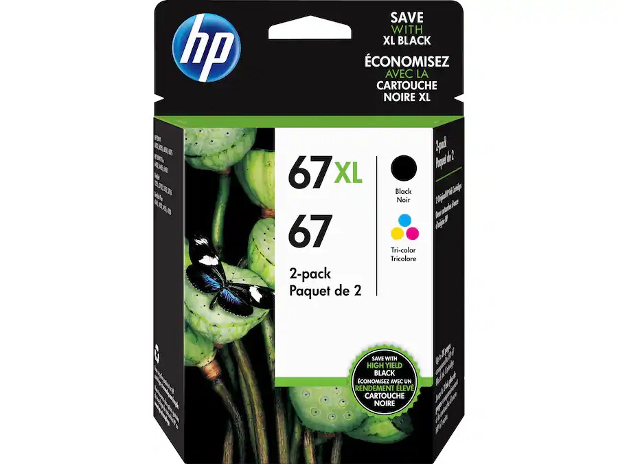 HP HP 67XL Black & Tri-Color Ink Cartridge Combo — view 3