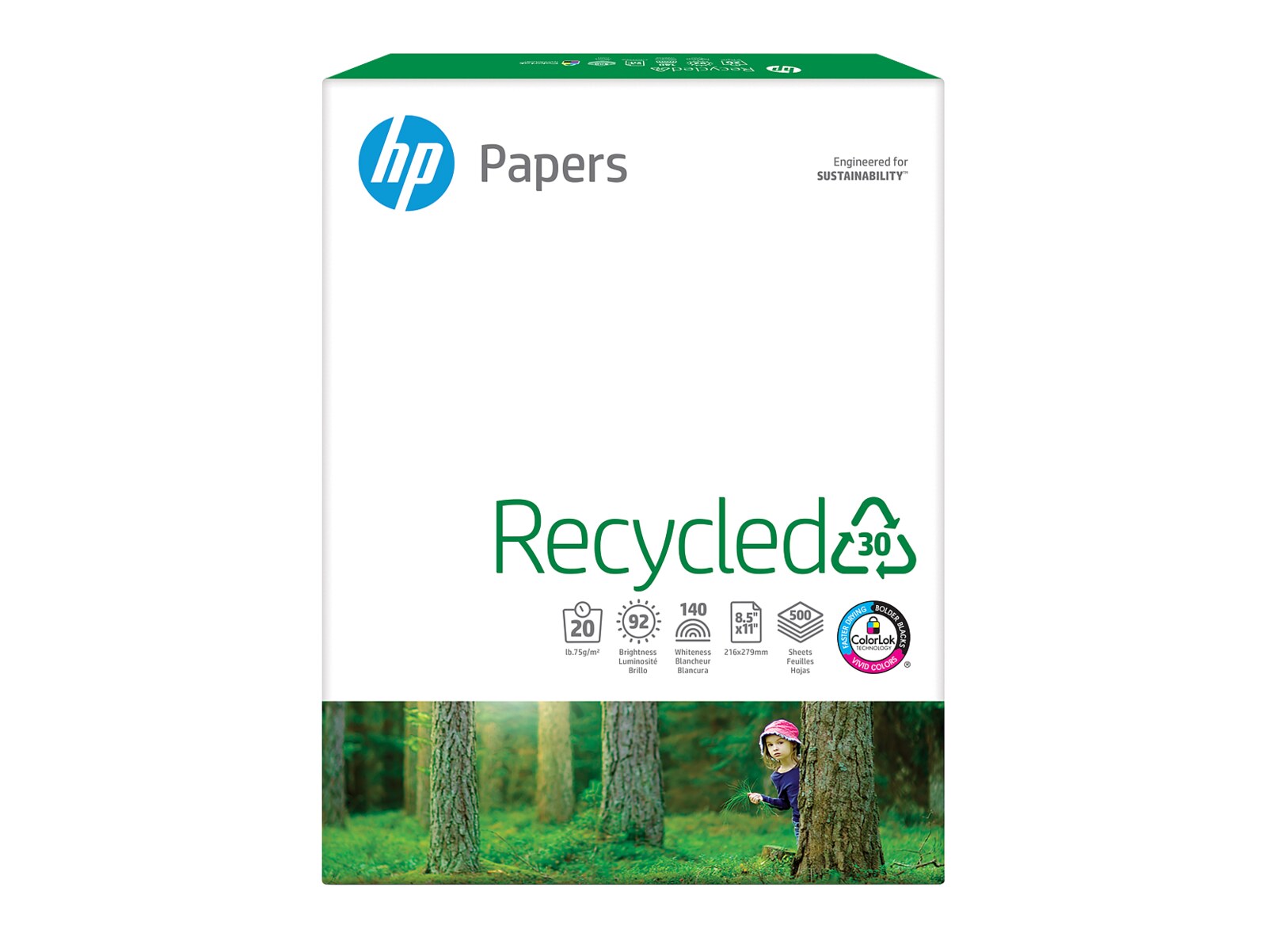 HP HP Multipurpose Paper 8.5x11 500 Sheets (20lb) — view 2