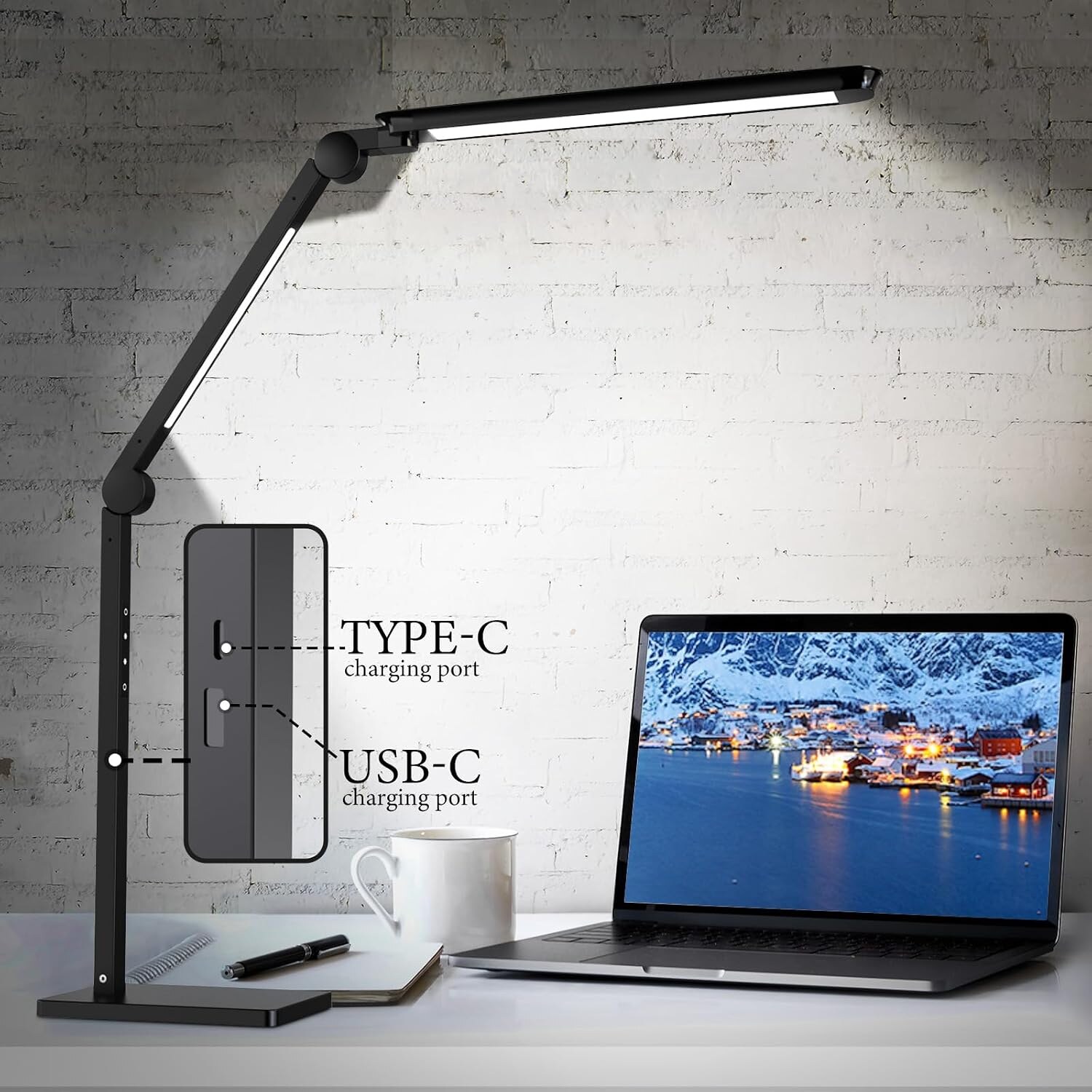 Philips Philips Desktop LED Desk Lamp with USB Port — view 3