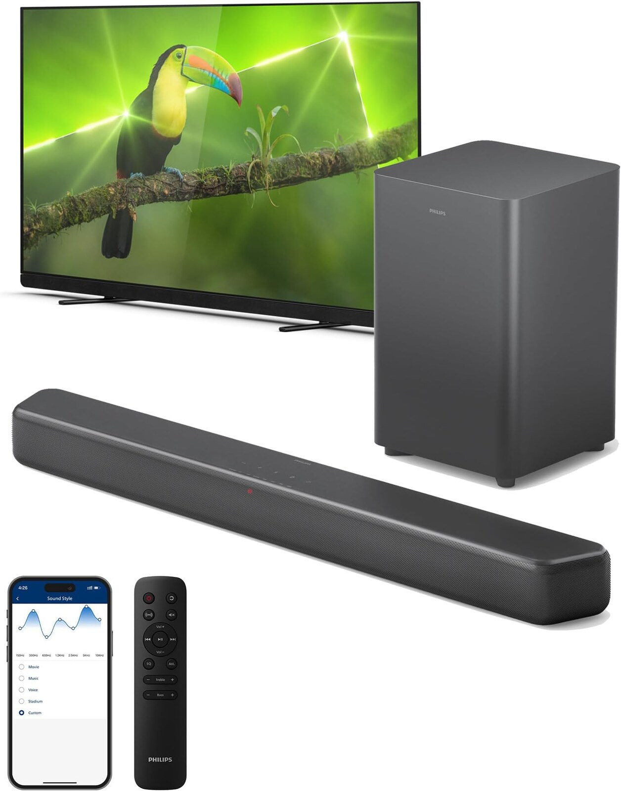 Samsung Samsung B-Series 2.1ch Soundbar with Wireless Subwoofer — view 3