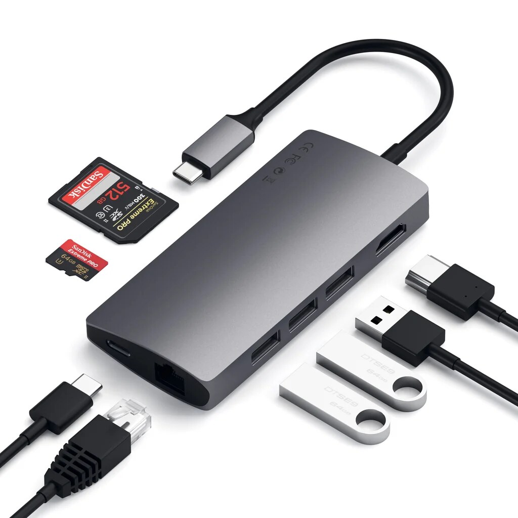 Satechi Satechi Aluminum USB-C Multiport Adapter — view 1