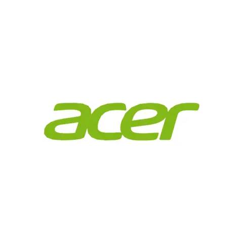 Acer brand logo in green lowercase lettering on a white background.