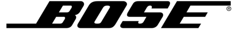 Bose brand logo in bold black italic lettering with a registered trademark symbol.