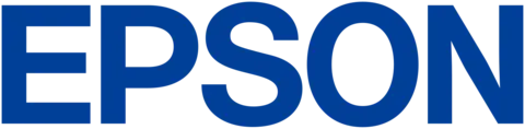 Epson logo in bold blue uppercase lettering on a white background.