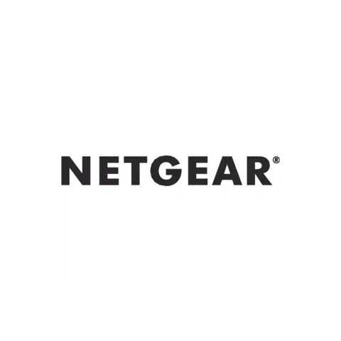 NETGEAR logo in bold black uppercase lettering with a registered trademark symbol, centered on a white background.