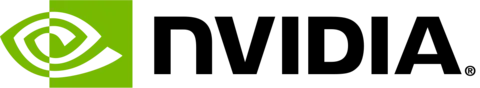 NVIDIA logo with the green stylized eye emblem beside the black "NVIDIA" wordmark on a white background.